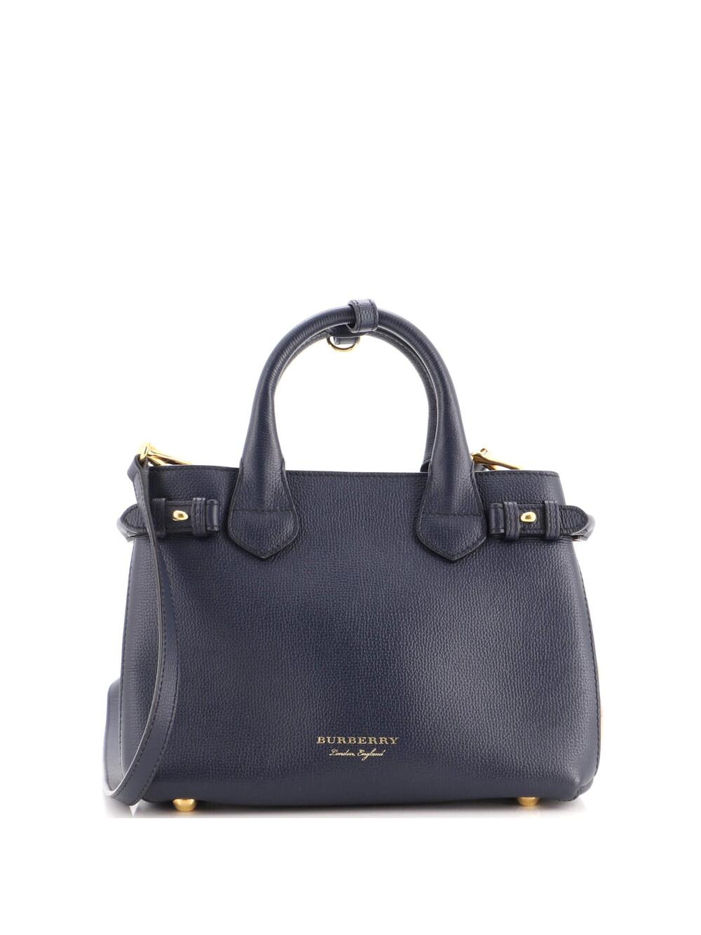 Burberry Banner Tote Leather And House #323061B92B